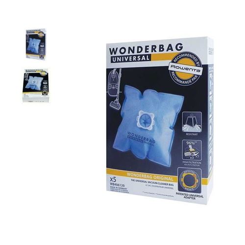 Wonderbag Sac à Poussière X5 Micro Fibre pour Aspirateur Rowenta