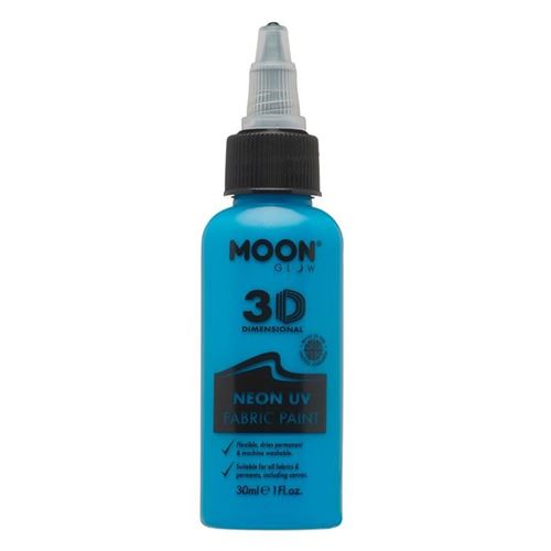 Moon Glow vêtements peinture néon uv 30 ml bleu