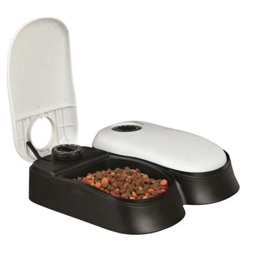 TRIXIE Distributeur de croquettes automatique pour chien double