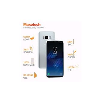 Coque tpu souple transparente pour samsung galaxy s8 g950 maxotech