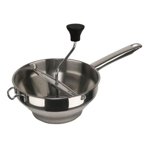 Inoxibar moulin a légumes en inox 18 10 - ø 20 cm - disque fixe - manche en acier 52210