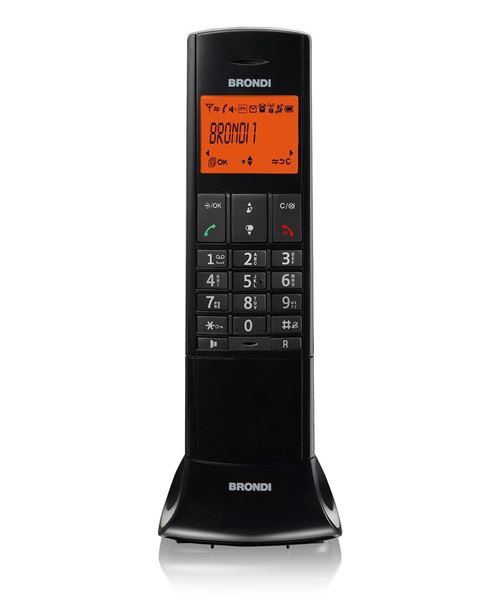 Brondi LEMURE - Téléphone sans fil avec ID d appelant - DECT\GAP - noir