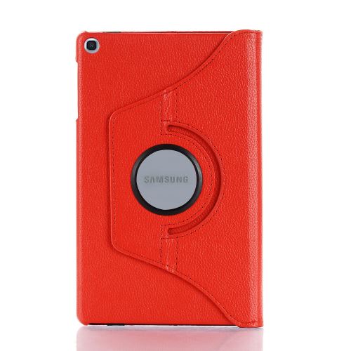 WISETONY® Etui PU cuir Coque Housse rotative 360°pour Samsung Galaxy Tab A T510/2019 10.1 - Rouge