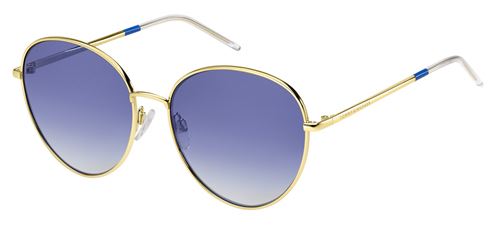 Tommy Hilfiger lunettes de soleil TH1649/S LKS/08 femmes or avec verres bleus