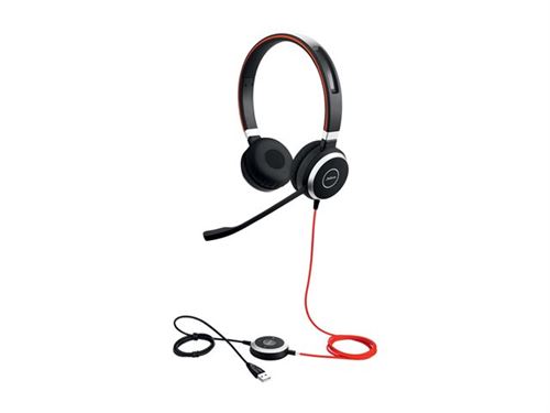 Jabra Evolve 40 UC stereo - Micro-casque - sur-oreille - filaire - jack 3,5mm