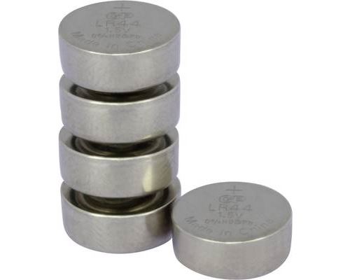 GP A76 Pack de 5 piles bouton Alcalines AG13, LR 44 1,5 V