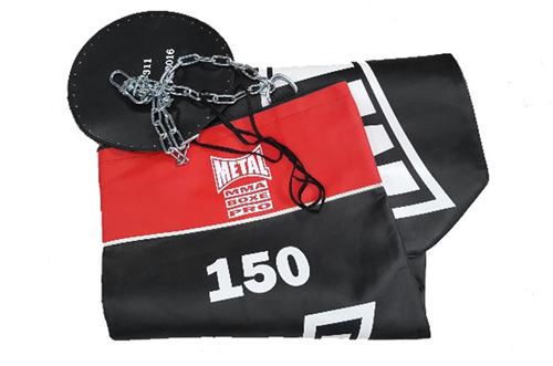 Sac de frappe VIDE Métal Boxe (100 à 180cm)-120 cm-Noir/Rouge-120 cm--120 cm-Noir/Rouge--------------Noir/Rouge-