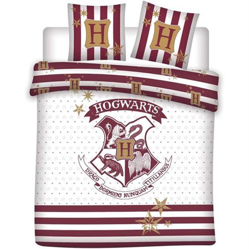 Housse de couette Harry Potter Gold, 220x240cm, 2 personnes, 100% Coton