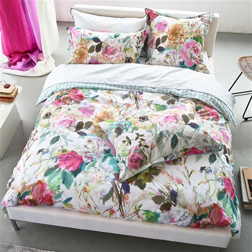 Designers Guild - Housse de couette Percale de Coton Palissy Camellia - 140 x 200 cm