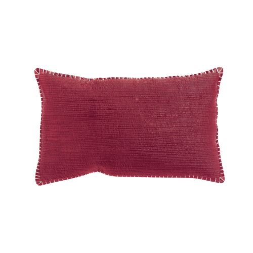 Coussin Robin fuchsia 30 x 50 cm Vivaraise