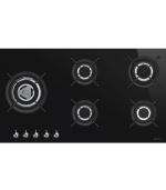 Table de cuisson gaz smeg pv395lcn noir