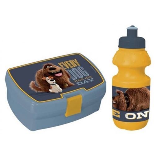 Universal ensemble-repas Secret Life of Pets bleu / jaune 2 pièces