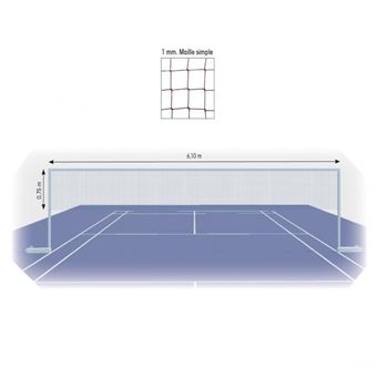 Filet badminton 4 m noir