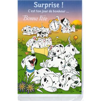Carte Enfant Bonne Fete Les 101 Dalmatiens Disney Fille Et Garcon 57 Jeux D Eveil Achat Prix Fnac