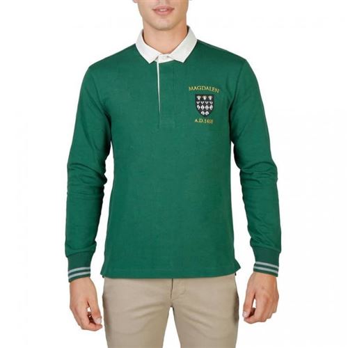 Oxford University - MAGDALEN-POLO-ML Taille L,Couleur Vert