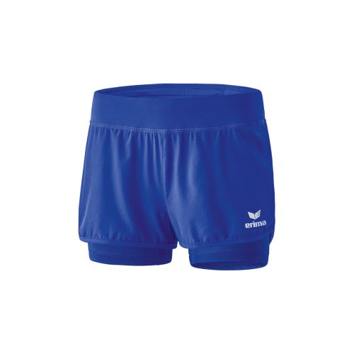Short 2 en 1 junior femme Erima Masters 12 ans Bleu