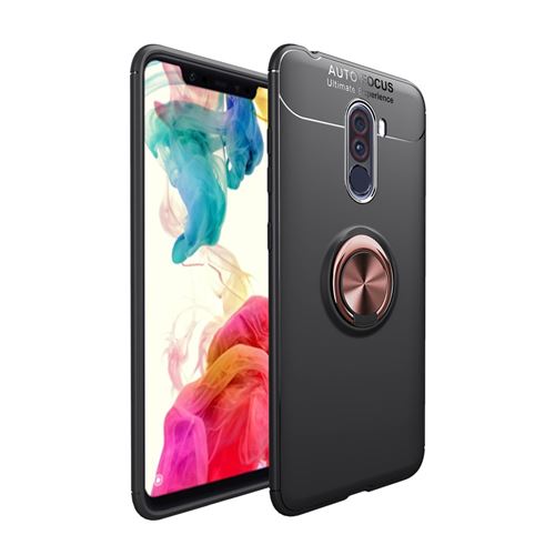 Coque en TPU coup de téléphone noir/rose or pour votre Xiaomi Pocophone F1/Poco F1