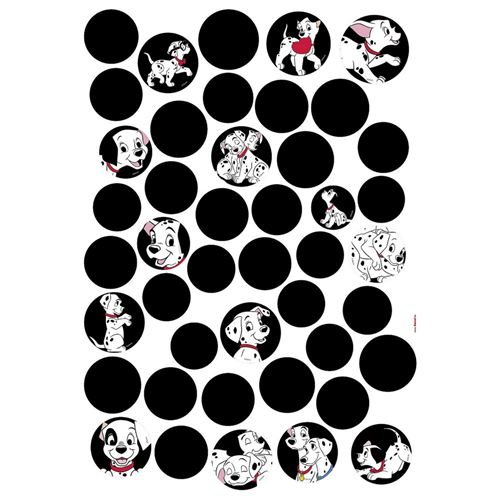 Stickers Muraux 101 Dalmatiens Pois Disney