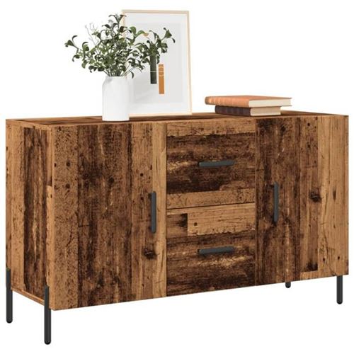 Vidaxl Buffet 100X36x60 Cm Vieux Bois - Image 3