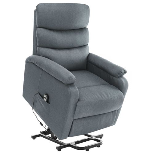 Non Communiqué Gris Vidaxl Fauteuil De Massage Inclinable Clair Tissu