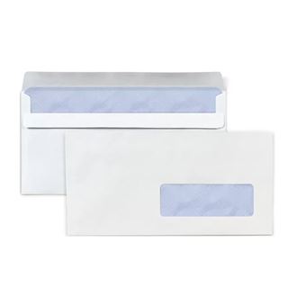 Enveloppes Autocollantes 110 Blanches 110x220 Mm - Sans Fenêtre