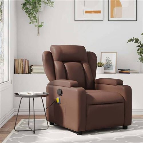 Non Communiqué Marron Vidaxl Fauteuil De Massage, Relaxation Similicuir
