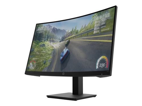 HP X27c Gaming Monitor - LED-monitor - spelen - gebogen - 27 - 1920 x 1080 Full HD (1080p) @ 165 Hz - VA - 350 cd/m² - 3000:1 - 1 ms - HDMI, DisplayPort