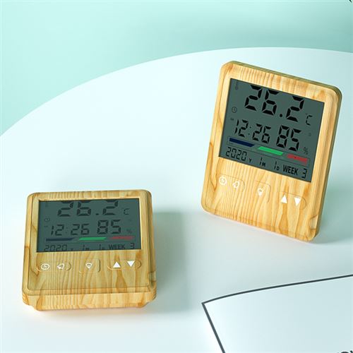 Amesor Mini Thermomètre Hygromètre - Mini Thermomètre Hygromètre Intérieur  Digital À Haute Précision - Thermomètre D'ambiance Numérique - Thermomètre