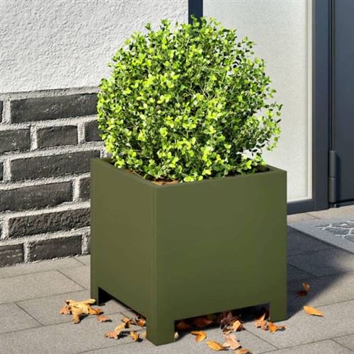 VIDAXL - Jardinière - 30x30x30 cm - Vert - Image 3