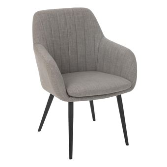 Chaise paris prix en bois non pliable interieur H. 83 cm gris - 1