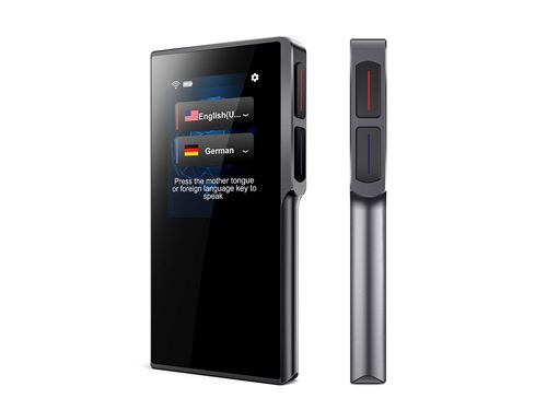 Traducteur Vocal Instantané Photo Traduction Support 82 Langues Connexion WIFI Hotspot - Noir