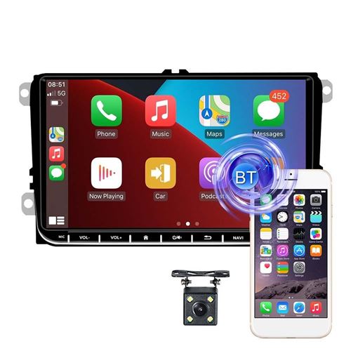 Autoradio Android 10.0 Écran 9 Pouces Avec Carplay Et Caméra YONIS