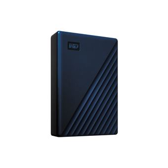 WD My Passport for Mac WDBK6C0060BBL - Disque dur - chiffré - 6 To - externe (portable) - USB 3.2 Gen 1 - AES 256 bits - bleu