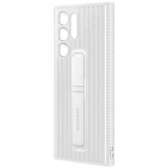 Coque renforcée Fonction stand pour Samsung Galaxy S22 Ultra Blanc