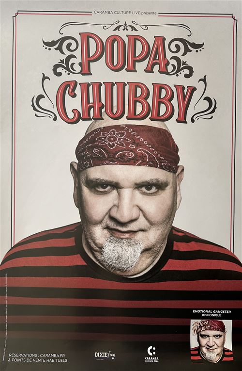 Affiche - Popa Chubby - Emotional Gangster - 40x60cm