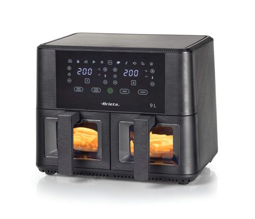 Ariete 4631/00 Doppel 9 l 2400 W Heißluftfritteuse Schwarz