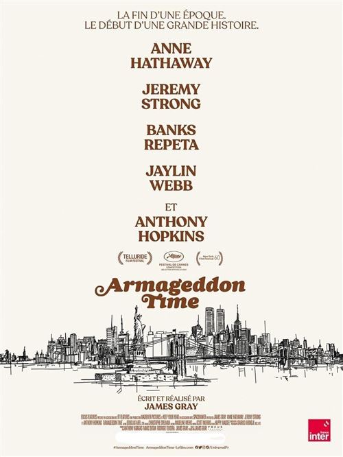 Affiche de Cinéma Originale - Armageddon Time - Anne Hathaway - Jeremy Strong - 2022 - 120x160cm