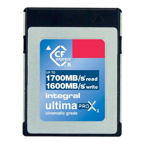 Integral cartes cfexpress 512 go ultimapro x2 cinematic 1600w/500r