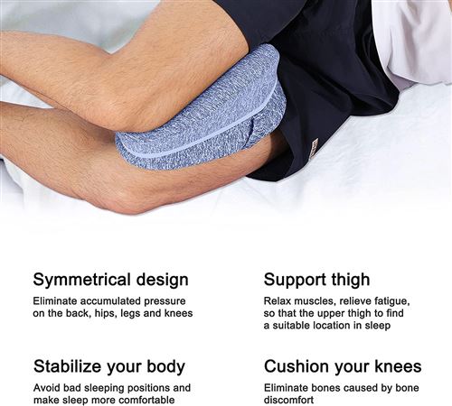 Coussin orthopédique entre jambes et genoux