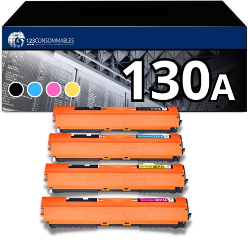 Non Communiqué Pack 4 Toners Compatibles Hp 130A