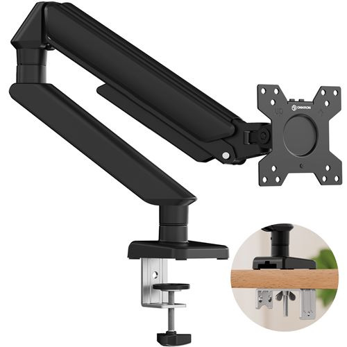 ONKRON Bras &Eacute;cran PC 13-32, 8 kg max, VESA 75x75-100x100, Inclinable, Pivotant, G45-B Noir 