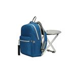 Chaise De Camping Pliante Avec Sac Isotherme Intégré - Tabouret Portable, Dossier, Pieds Antidérapants, Capacité 130 Kg - Idéal Randonnée, Pêche, Plage