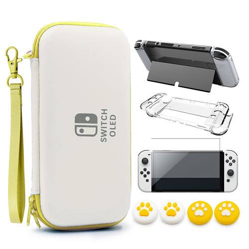 Non Communiqué Jaune Etui Sac Pour Nintendo Switch Oled Vormor Housse De Protection Antichoc,Coque Rigide