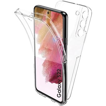 Coque pour Samsung Galaxy S22 - Housse Etui 360 Intégrale Transparent 2 Parties Avant Arrière Emboitable Phonillico® - 1