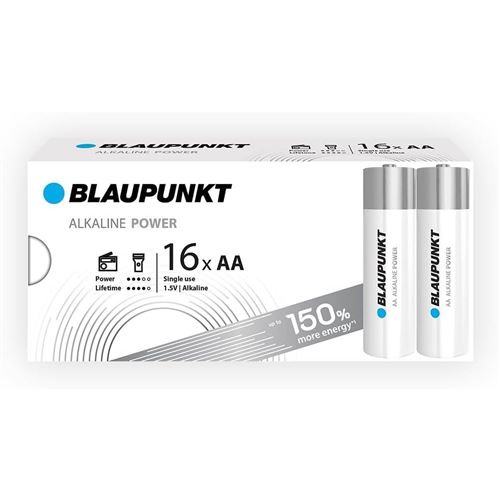 BLAUPUNKT Pack 16 Piles Alcalines Power AA / LR6 1,5V