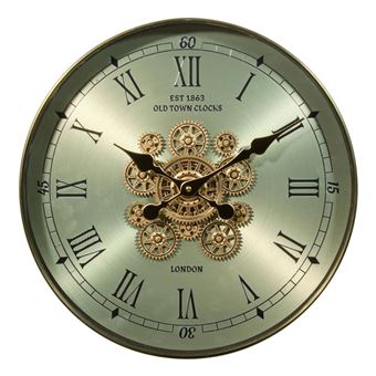 Atmosphera Créateur d'intérieur - Horloge Murale Avec Mécanisme "Michel" 45cm Vert - 1