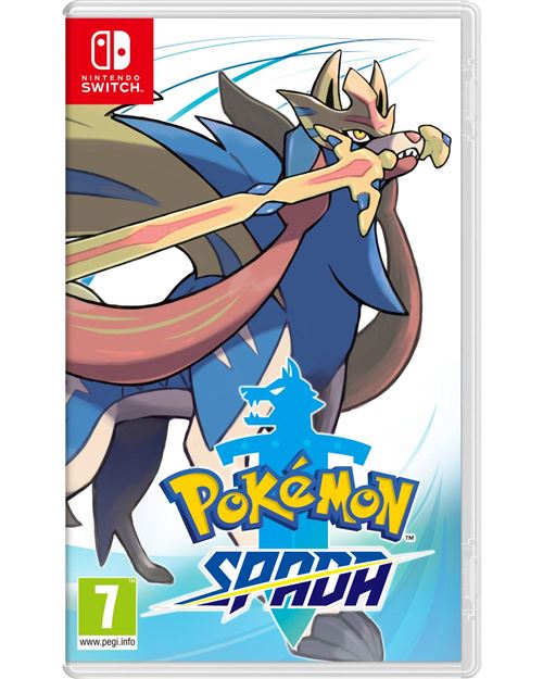Nintendo Pokémon Spada Standard Chinois simplifié, Chinois traditionnel, Allemand, Anglais, Espagnol, Français, Italien, Japonais, Coréen Nintendo Switch