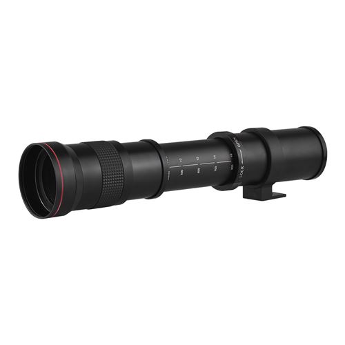 Objectif 420-800mm F/8.3-16 Téléobjectif Zoom manuel T-Mount Avec une bague d'adaptation monture EF Pour l'appareil photo reflex numérique Canon
