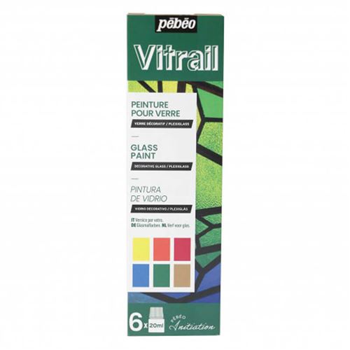 Peinture Vitrail - Kit initiation - 6 pots - 20ml
