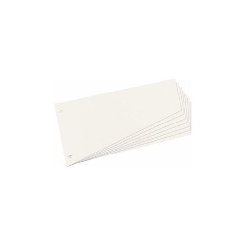 herlitz Intercalaires, trapézoidal, carte lustrée, blanc